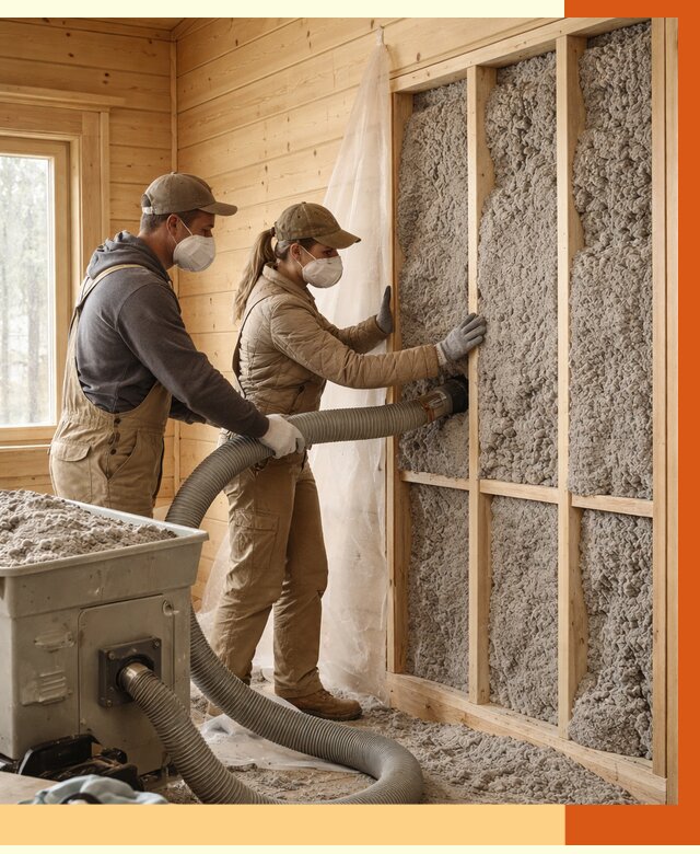 Утепление дачного дома эковатой в Кирове от 1502 руб./м2 — комплексно, ТепломастерКри