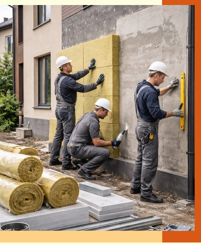 Утепление таунхауса в Кирове от 7461 руб/м2 — комплекс под ключ | ТепломастерКри