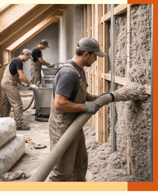 Утепление таунхауса эковатой в Кирове от 2280 руб./м² — монтаж и задувка | ТепломастерКри