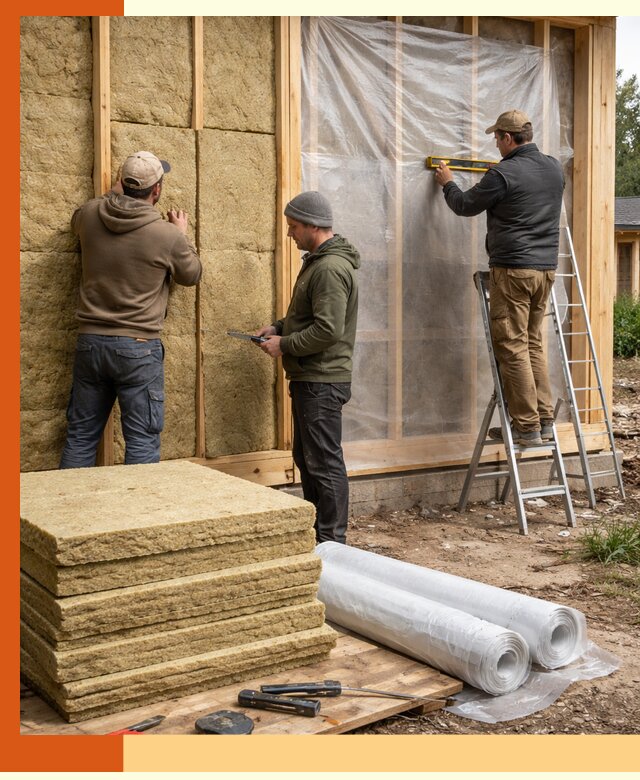 Утепление каркасного дома в Кирове под ключ с гарантией качества