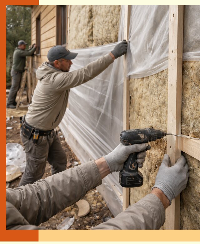 Утепление дома из бруса в Кирове качественно и долговечно