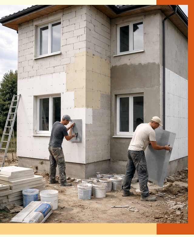 Утепление дома из газобетона в Кирове от 4352 руб./м² — заказать у ТепломастерКри