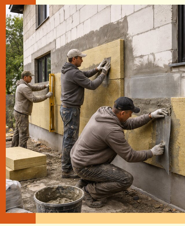 Утепление дома из газобетона в Кирове качественно и долговечно