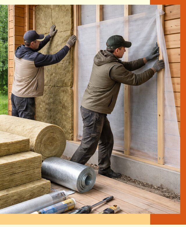 Утепление дома из двойного бруса в Кирове от 4974 руб./м² — ТепломастерКри под ключ