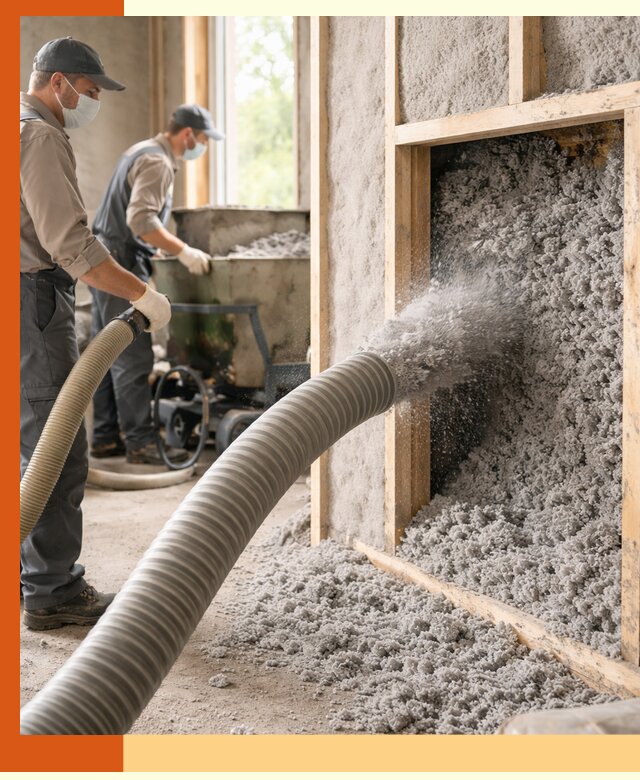 Утепление коттеджа эковатой в Кирове с гарантией качества