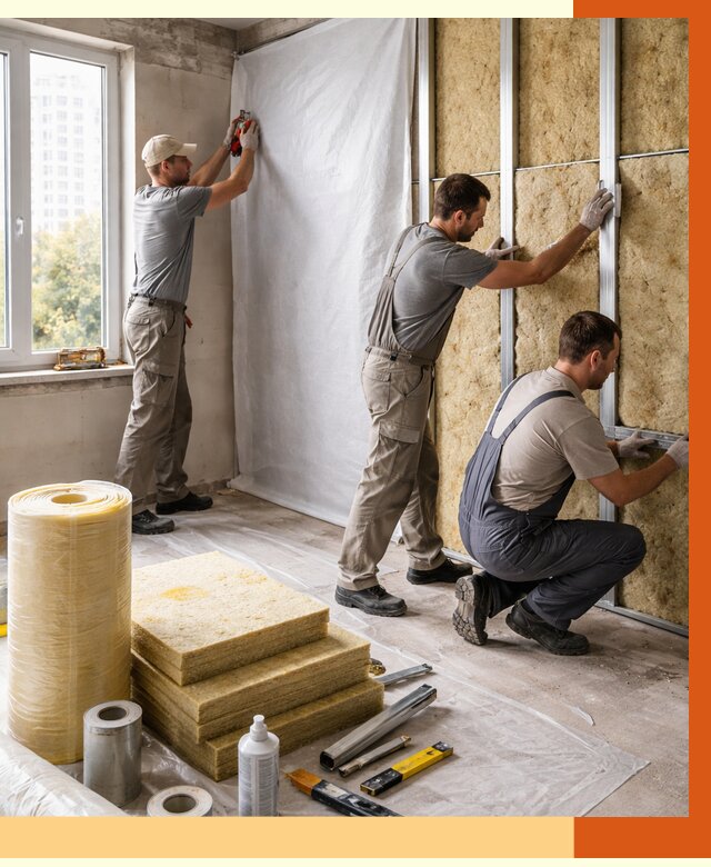 Утепление квартиры в Кирове от 4663 руб/м2 — утеплить квартиру изнутри и снаружи | ТепломастерКри