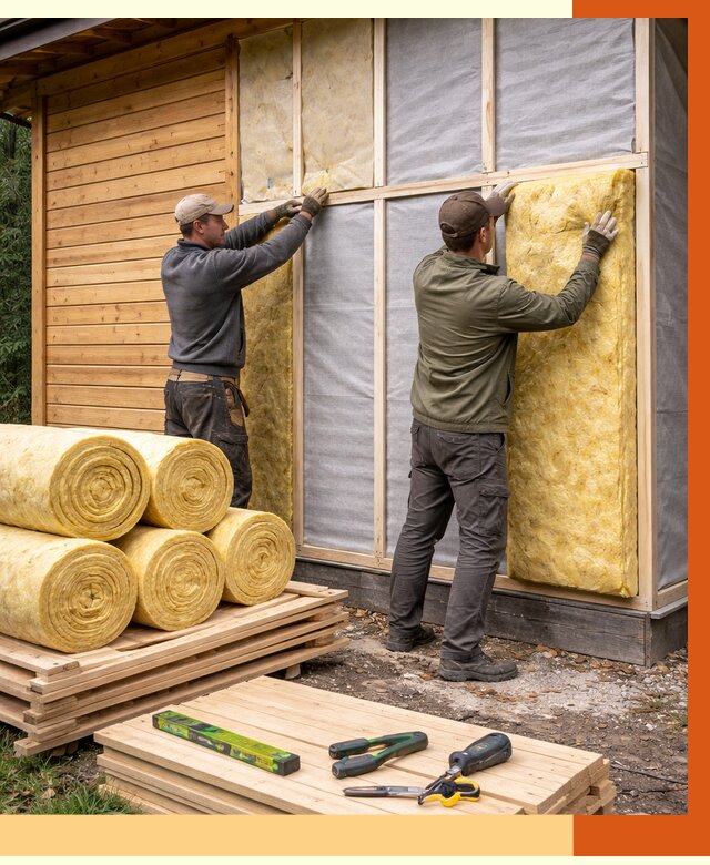 Утепление бани снаружи в Кирове от 88077 руб. под ключ | ТепломастерКри