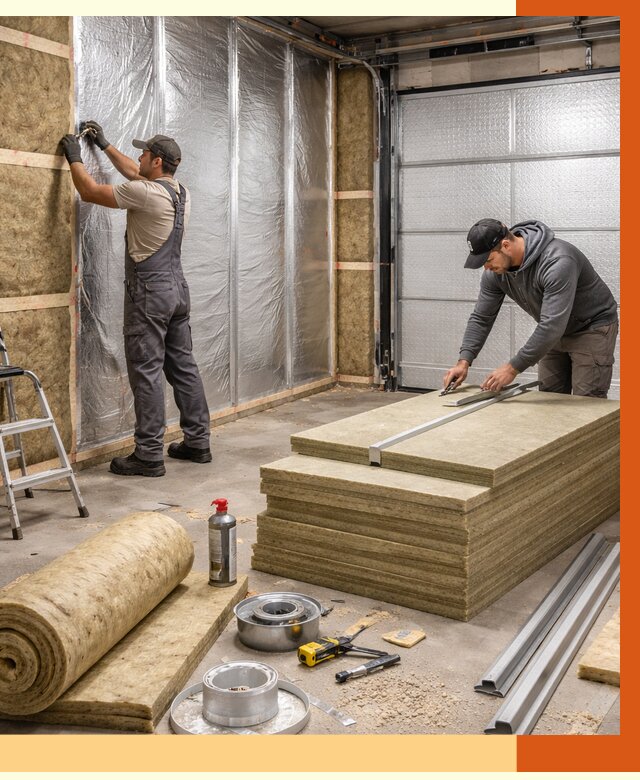 Утепление гаража в Кирове от 4663 руб/м2 — комплексное утепление ворот и стен | ТепломастерКри