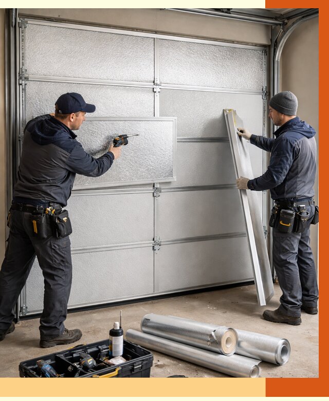 Утепление гаражных ворот в Кирове от 8134 руб/м2 — надежно и быстро | ТепломастерКри