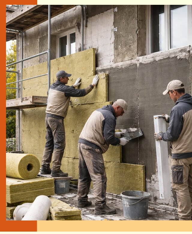 Утепление фасада зданий и домов в Кирове