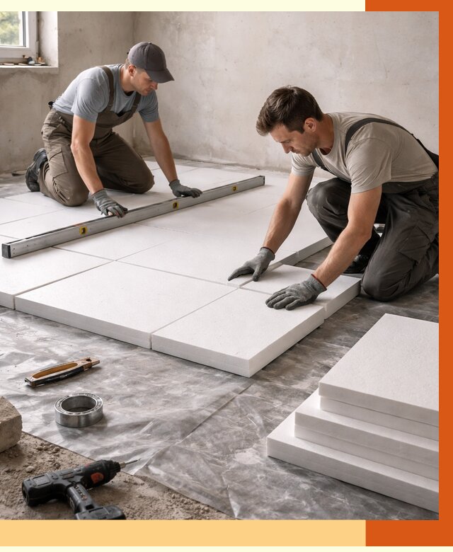 Утепление бетонного пола в Кирове от 2591 руб/м2 — монтаж и цена | ТепломастерКри