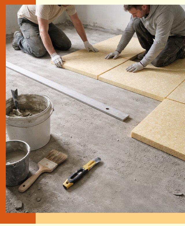 Утепление бетонного пола в Кирове профессионально и недорого