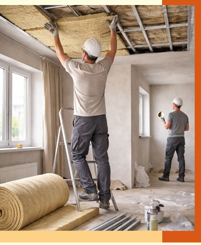 Утепление потолка в частном доме в Кирове от 984 руб./м² — работы под ключ | ТепломастерКри