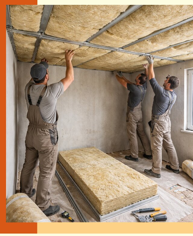 Утепление потолка в Кирове — тепло и без сквозняков