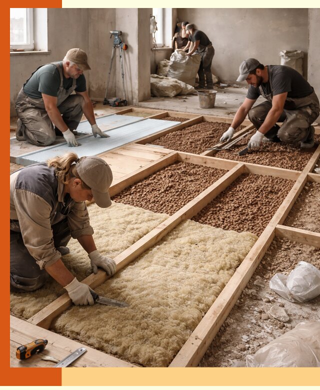 Утепление перекрытий жилых и промышленных зданий в Кирове