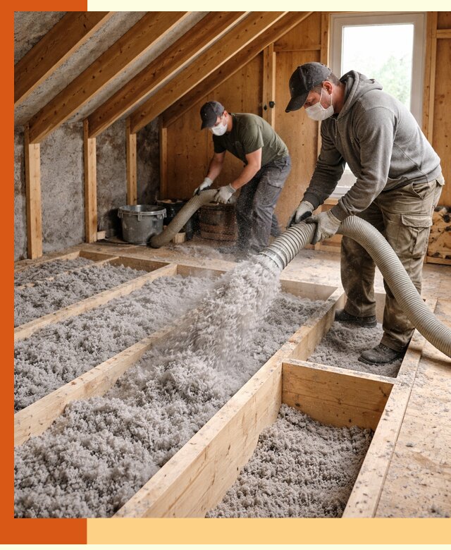 Утепление мансарды эковатой в Кирове с гарантией качества