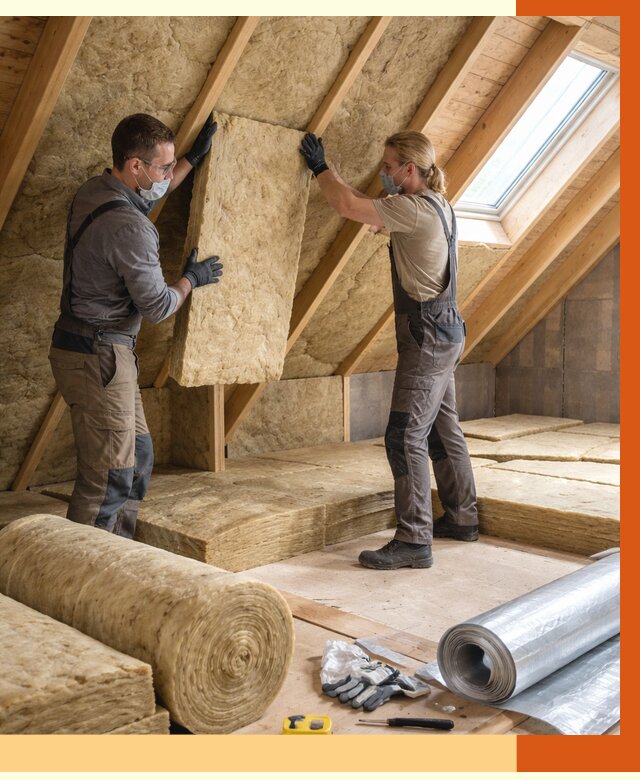 Утепление мансарды минватой в Кирове от 4352 руб./м2 — монтаж и пароизоляция | ТепломастерКри