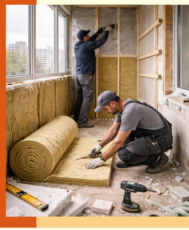 Утепление балкона под ключ в Кирове качественно и быстро