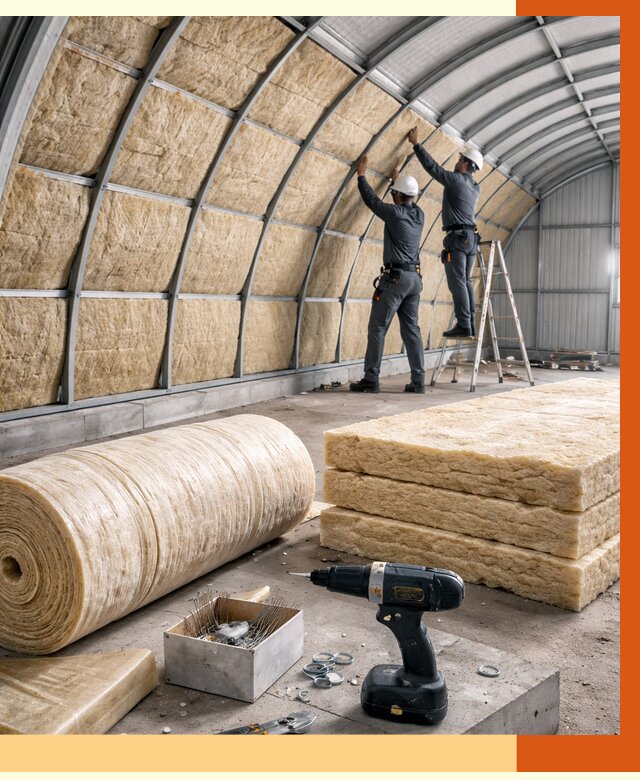 Утепление арочного ангара в Кирове от 3316 руб./м2 под ключ | ТепломастерКри