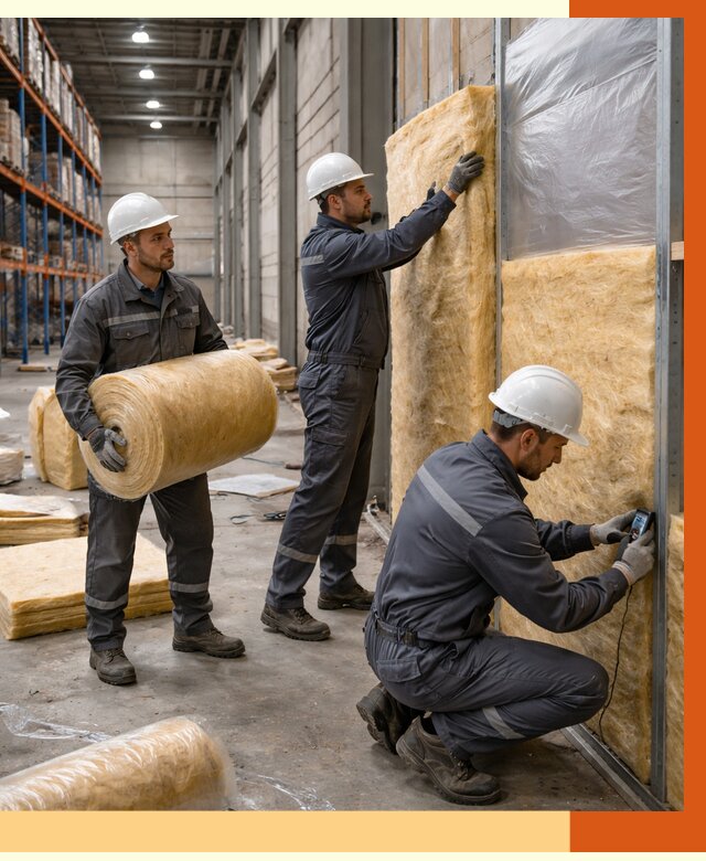 Утепление логистического центра в Кирове от 4663 руб/м² под ключ | ТепломастерКри