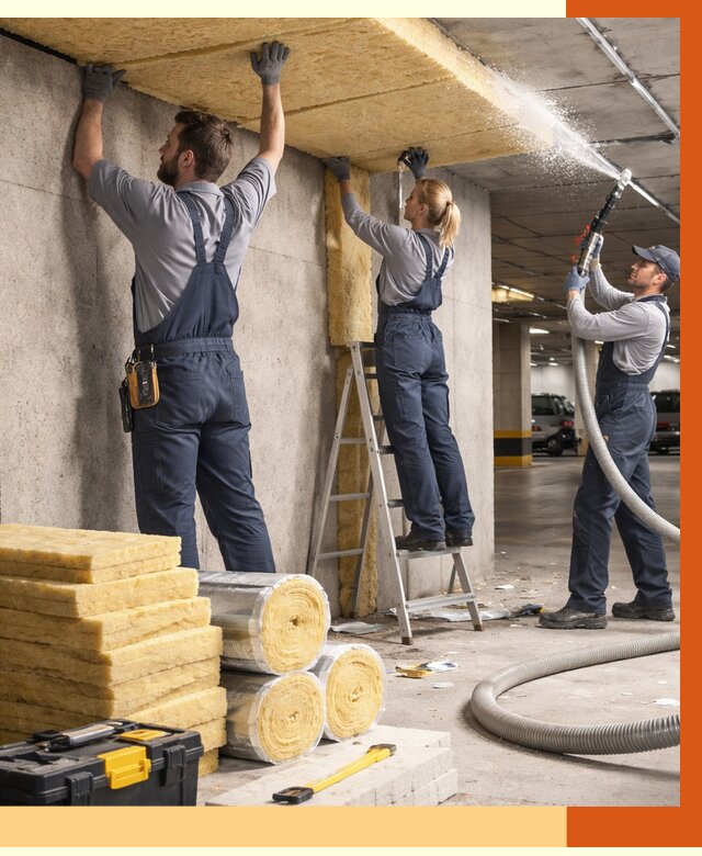 Утепление паркинга в Кирове от 7046 руб./м2 — работы под ключ | ТепломастерКри