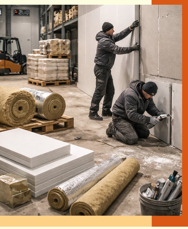 Утепление холодного склада в Кирове от 8808 руб/м2 — комплексное под ключ | ТепломастерКри