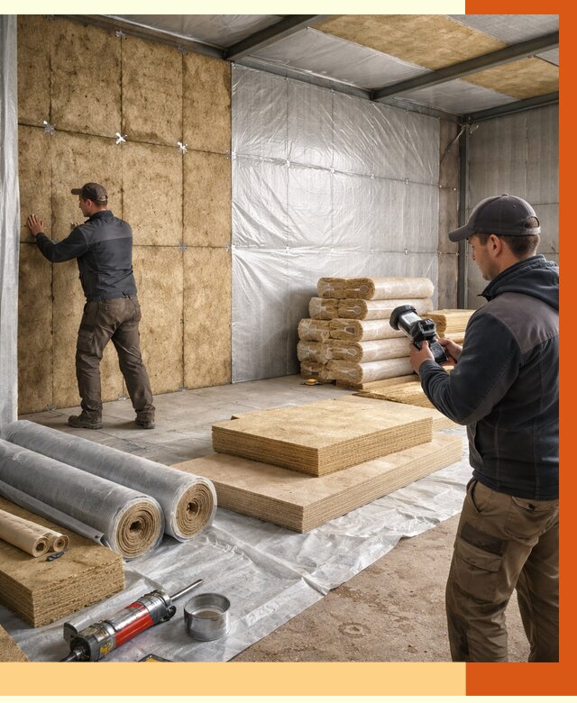 Утепление теплого склада в Кирове под ключ от 11916 руб/м² | ТепломастерКри