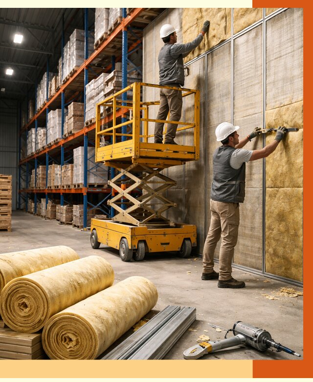 Утепление торгового склада в Кирове от 3316 руб/м2 — комплексно и под ключ | ТепломастерКри