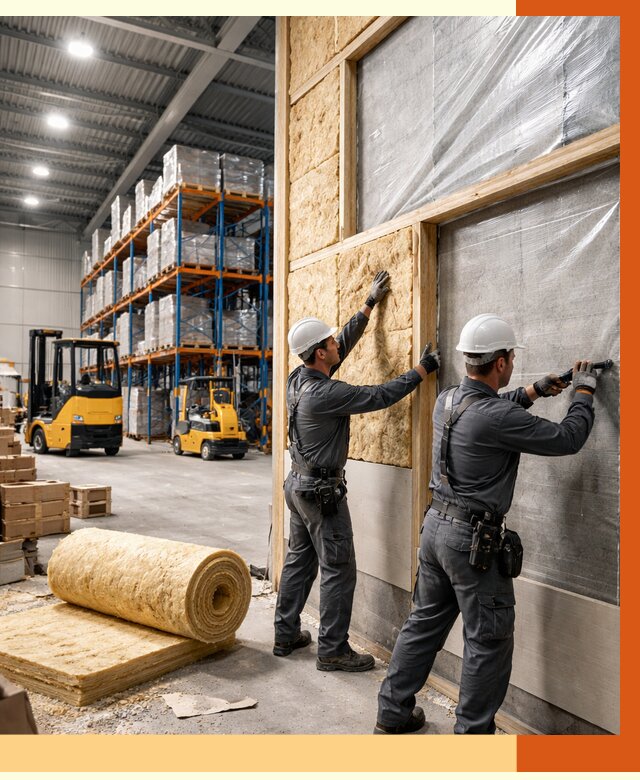 Утепление склада с техникой в Кирове от 4352 руб./м2 — комплексно под ключ | ТепломастерКри