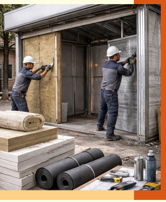 Утепление павильона шаурма в Кирове под ключ от 1243 руб. за м² | ТепломастерКри