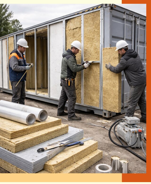 Утепление морского контейнера в Кирове от 3886 руб. под ключ | ТепломастерКри