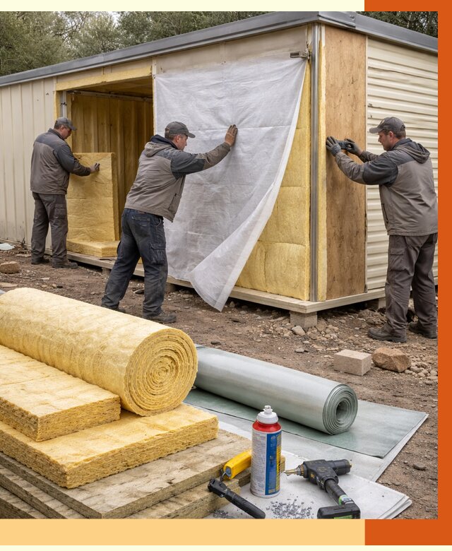 Утепление строительной бытовки в Кирове от 12953 руб. под ключ | ТепломастерКри