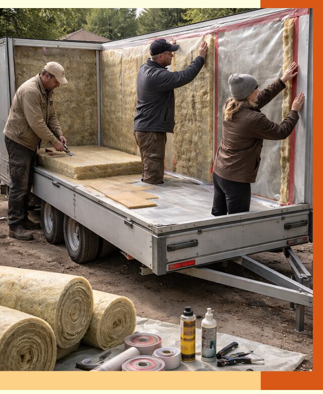 Утепление прицепа в Кирове под ключ от 12953 руб. — комплекс от ТепломастерКри