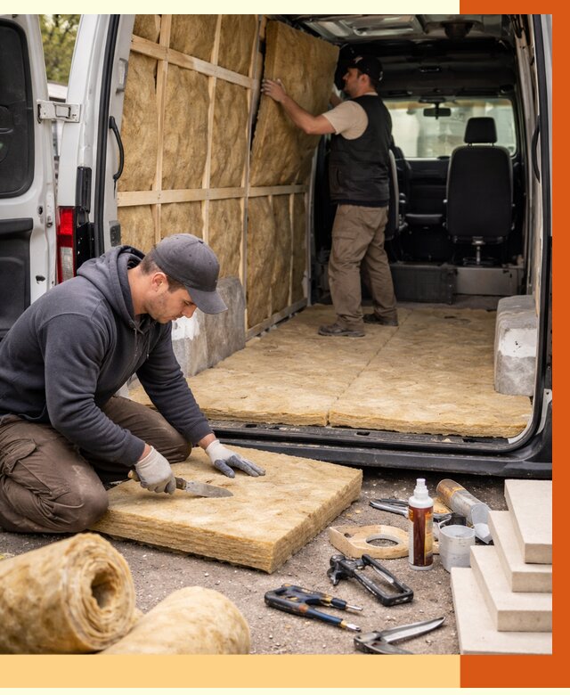 Утепление кемпера в Кирове под ключ от 12434 руб. — профессионально | ТепломастерКри