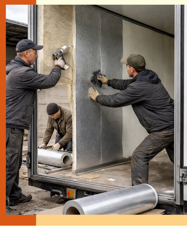 Утепление холодильного кузова в Кирове — монтаж и теплоизоляция