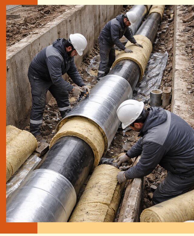 Утепление теплотрассы в Кирове: утеплительные работы и материалы