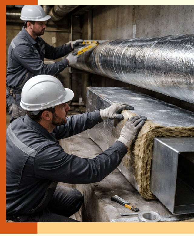 Профессиональное утепление воздуховодов и теплоизоляция в Кирове