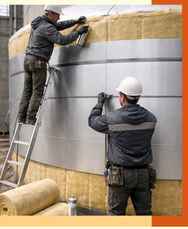 Утепление цистерны в Кирове пенополиуретаном от 15025 руб. под ключ | ТепломастерКри