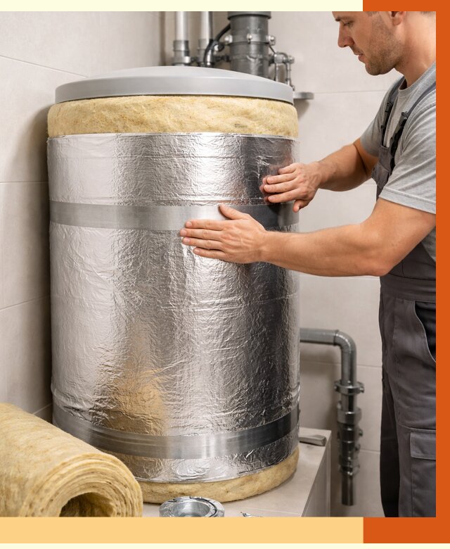 Утепление бойлера в Кирове от 4663 руб. под ключ | Утепление ППУ | ТепломастерКри