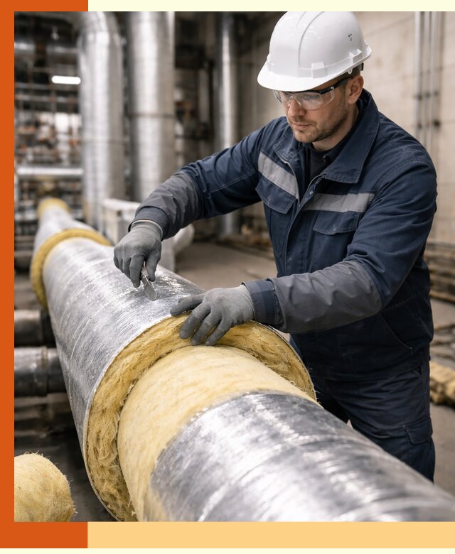 Утепление технологического оборудования и заводских установок в Кирове