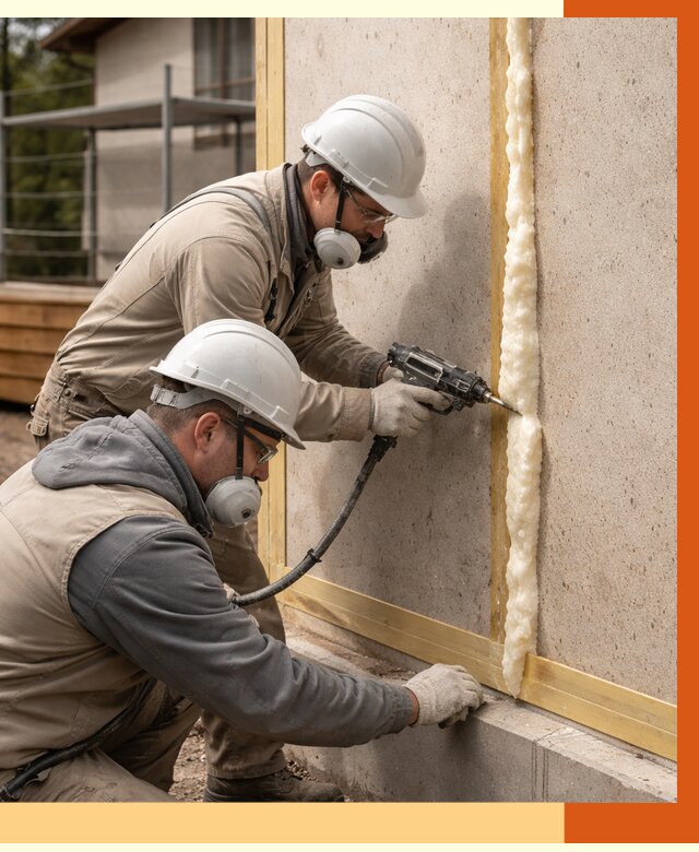 Утепление сип панелей ППУ в Кирове от 4974 руб. под ключ | ТепломастерКри