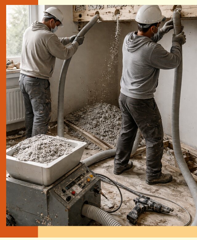 Заполнение пустот перекрытий пеной и наполнителями в Кирове