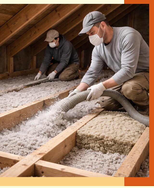 Заполнение полостей чердачного перекрытия в Кирове от 4663 руб. | ТепломастерКри