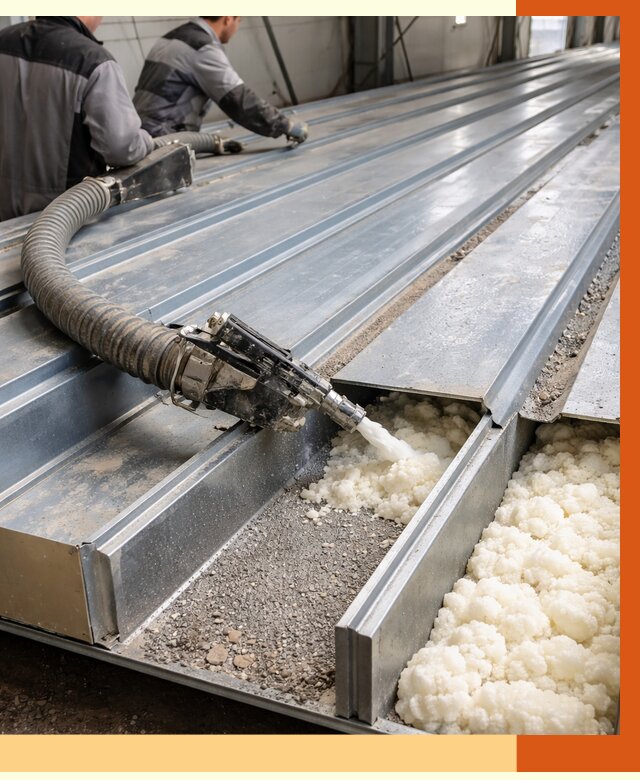 Заполнение пустот кровельных панелей в Кирове от 7461 руб. под ключ | ТепломастерКри