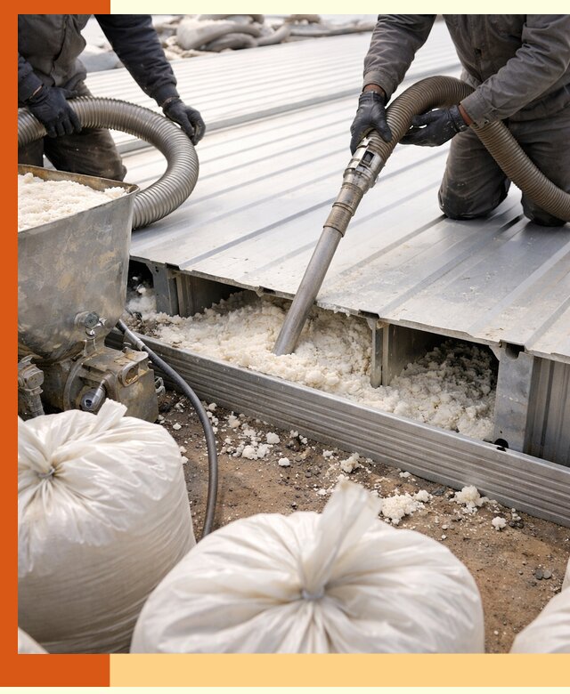 Заполнение пустот кровельных панелей пенными и мокрыми герметиками в Кирове