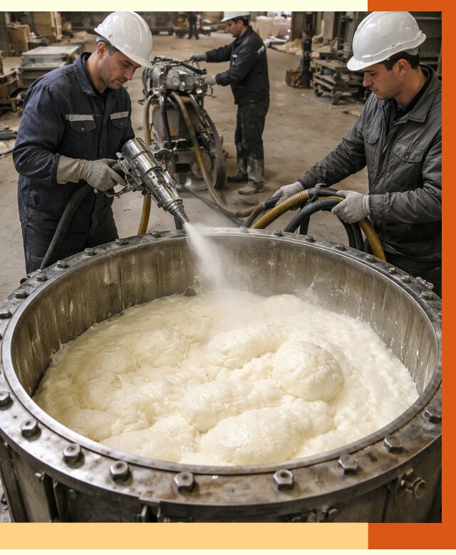 Заливка ППУ в емкости в Кирове от 7512 руб. — утепление емкости под ключ | ТепломастерКри