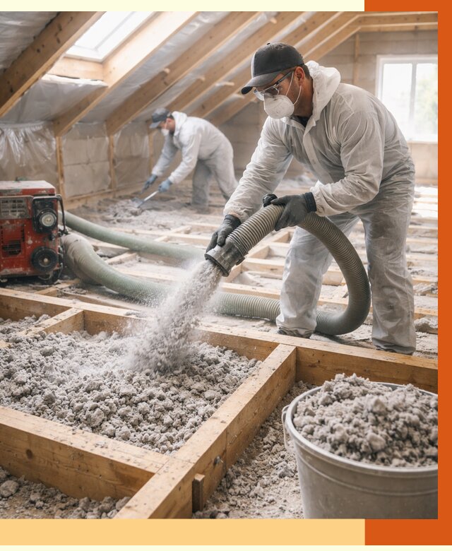 Утепление эковатой в Кирове от 3057 руб./м2 — монтаж и задувка | ТепломастерКри