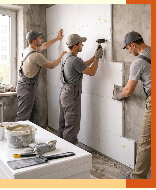 Утепление пенопластом домов и стен в Кирове от 1917 руб. — ТепломастерКри