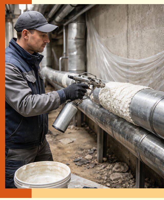 Утепление труб жидкой теплоизоляцией в Кирове