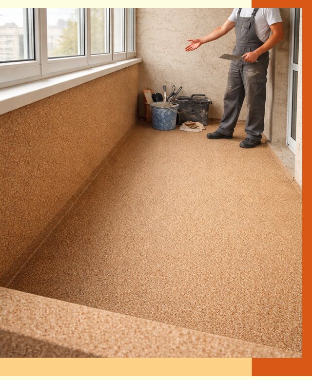 Утепление балкона жидкой пробкой в Кирове от 3782 руб/м² под ключ | ТепломастерКри